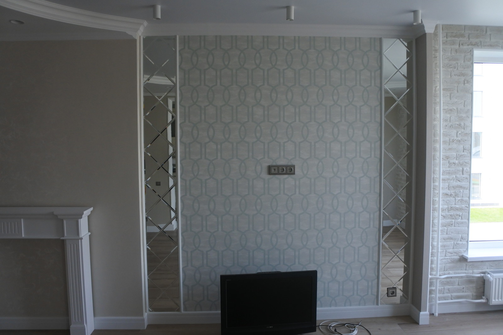 Интерьер кухни гостиной в ЖК Ожогино