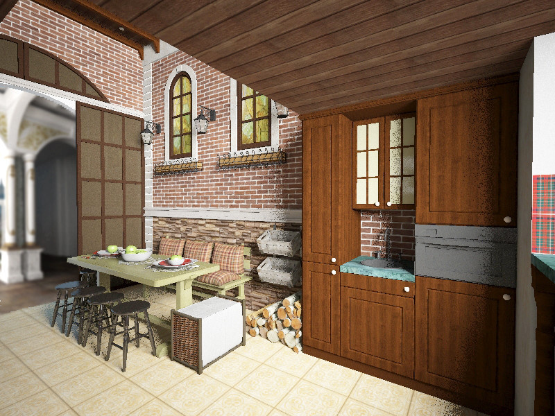 Двухэтажный дом с бассейном выходом на крышу