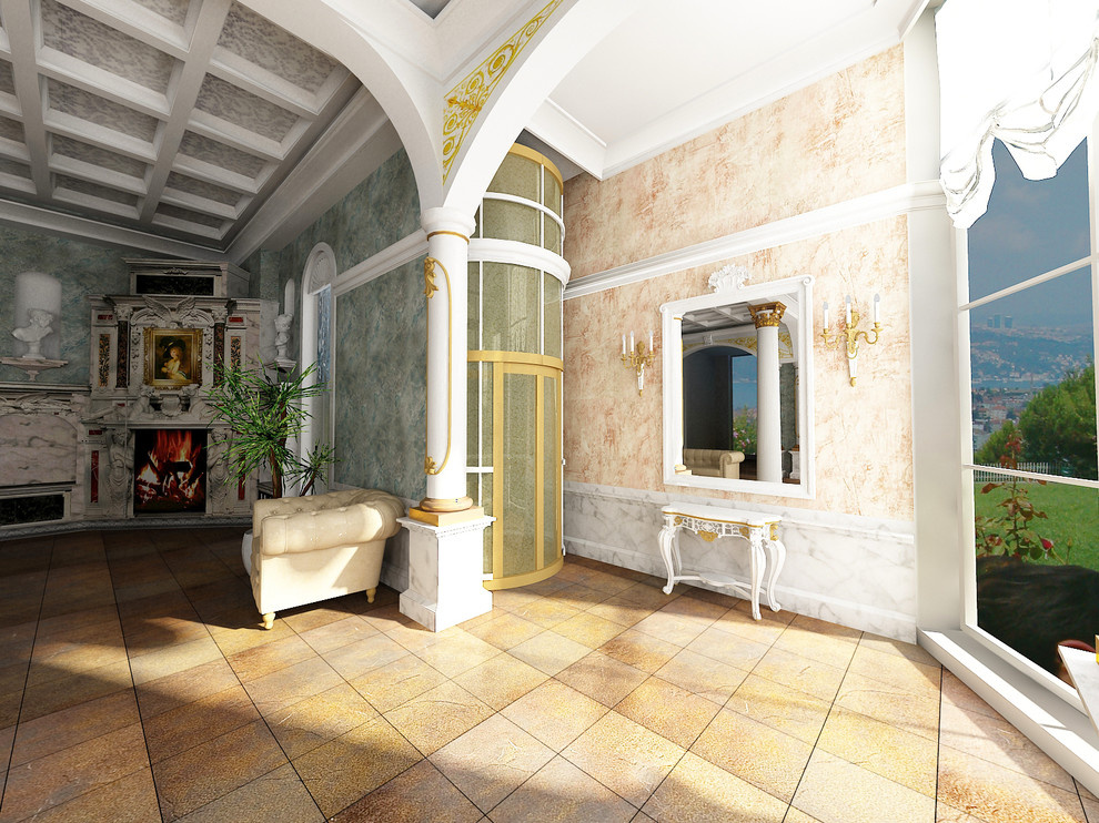 Двухэтажный дом с бассейном выходом на крышу