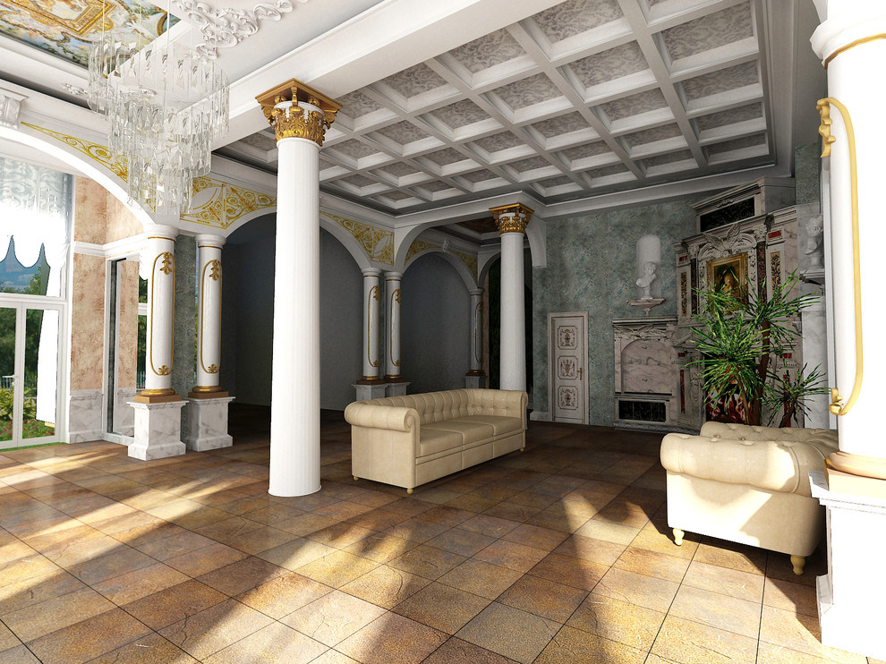 Двухэтажный дом с бассейном выходом на крышу