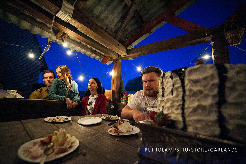 Аренда ретро-гирлянд на свадьбу