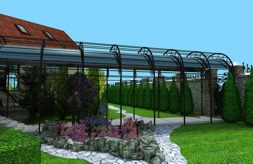 Устройство газона