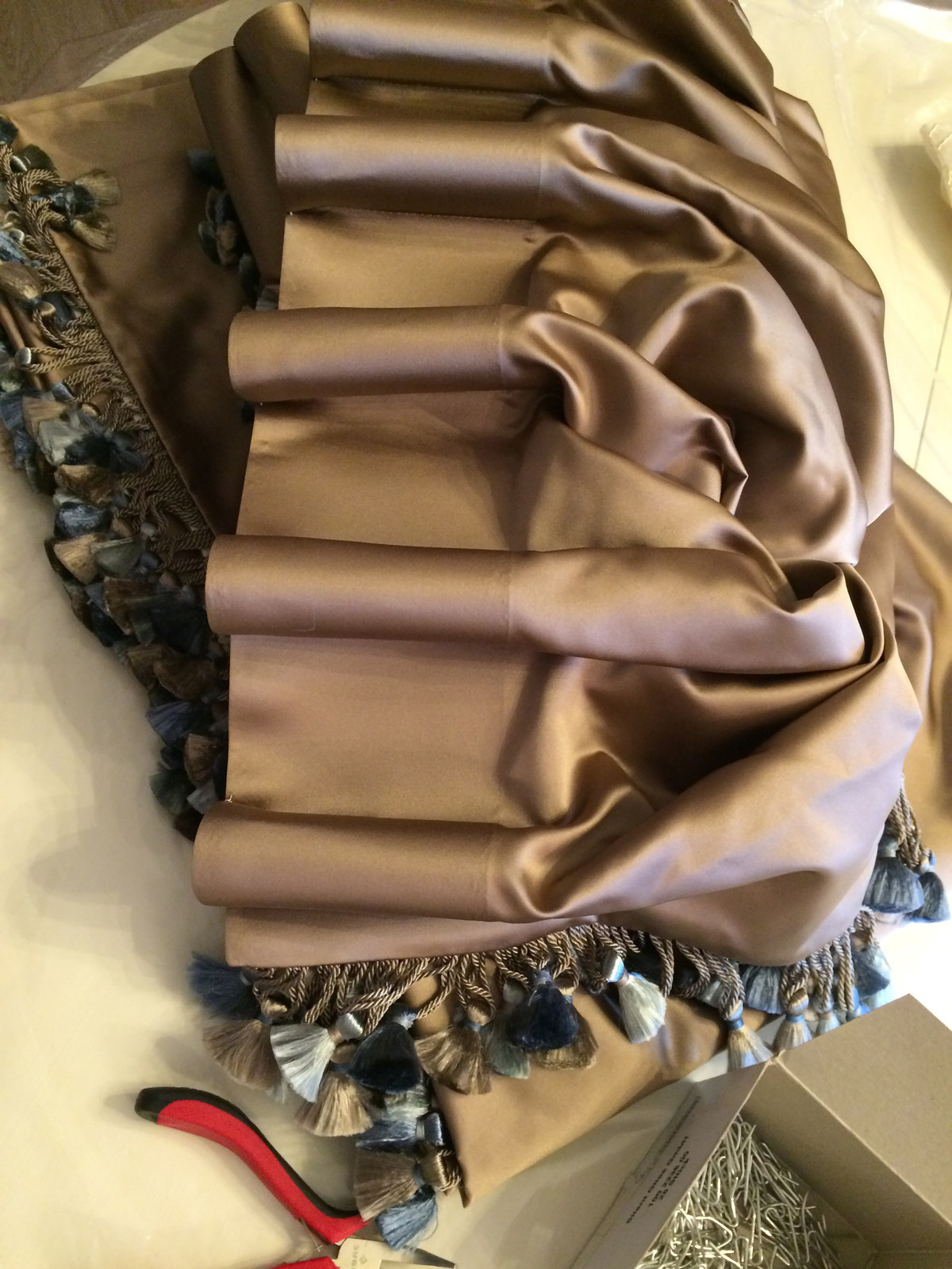 Ткани, варианты ручной складки для штор