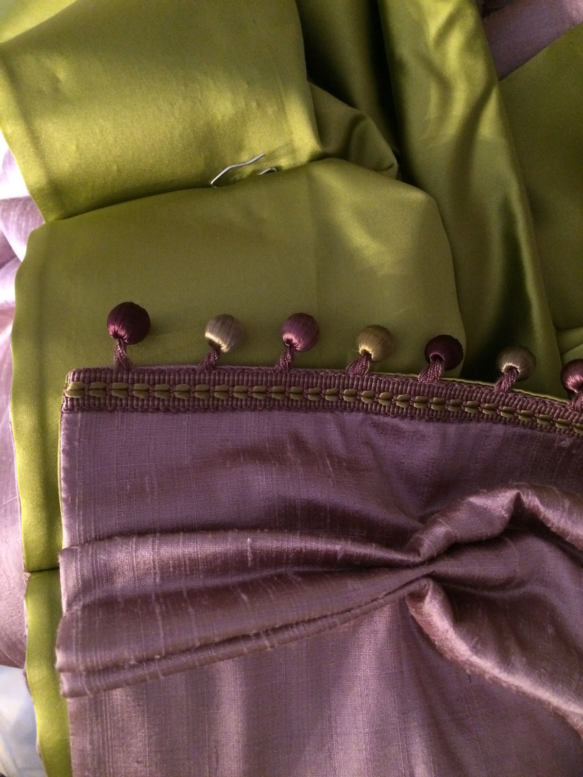 Ткани, варианты ручной складки для штор