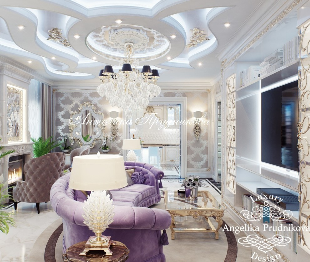 Дизайн интерьера коттеджа в поселке Новолуговая