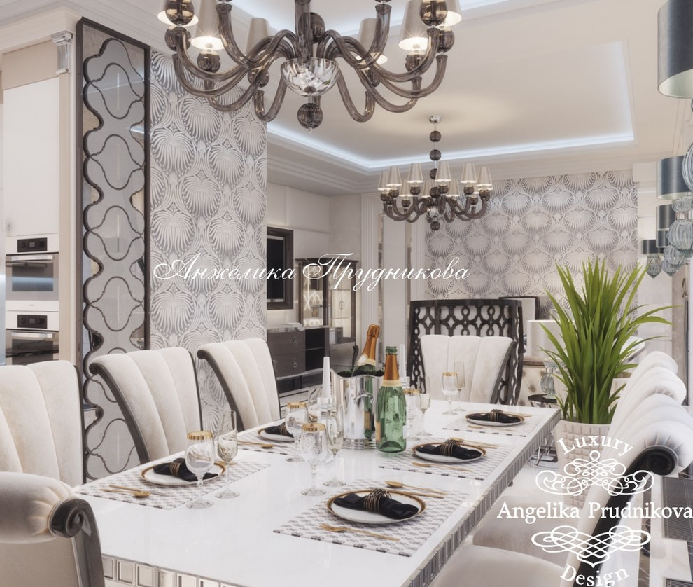 Современное арт-деко в дизайне квартиры в ЖК Резиденция Монэ