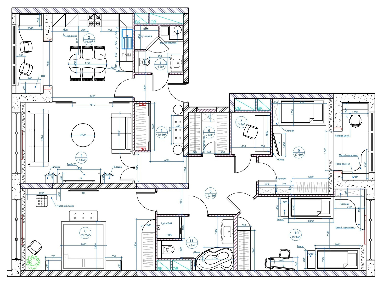 Дизайн коттеджа