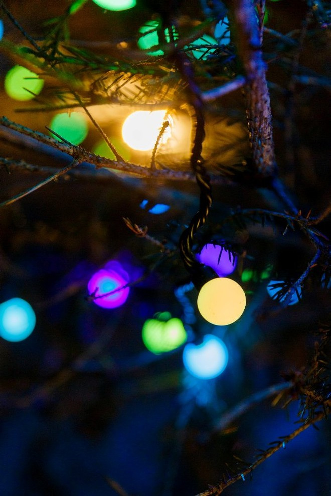 Новогоднее украшение сада и коттеджа