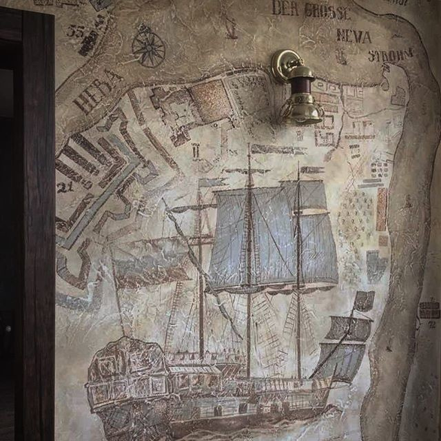 Квартира в морской тематике.