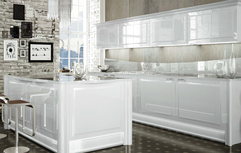 Обложка проекта: Белоснежная кухня