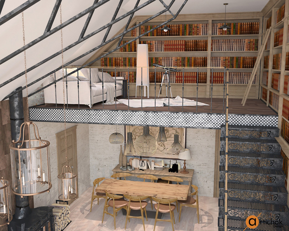 Идеи организации домашней библиотеки в стиле кантри