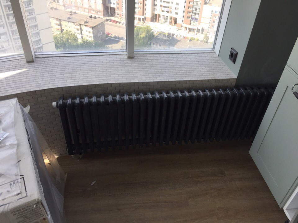 Монтаж радиаторов отопления. Чернышевского