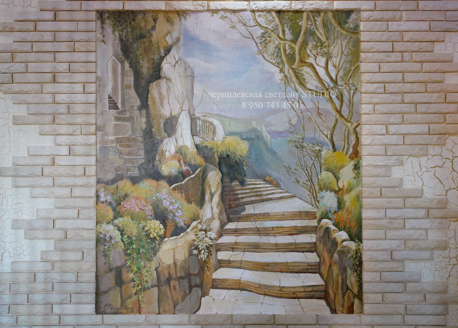 Художественная роспись стен, потолков, мебели. Фрески. Картины.