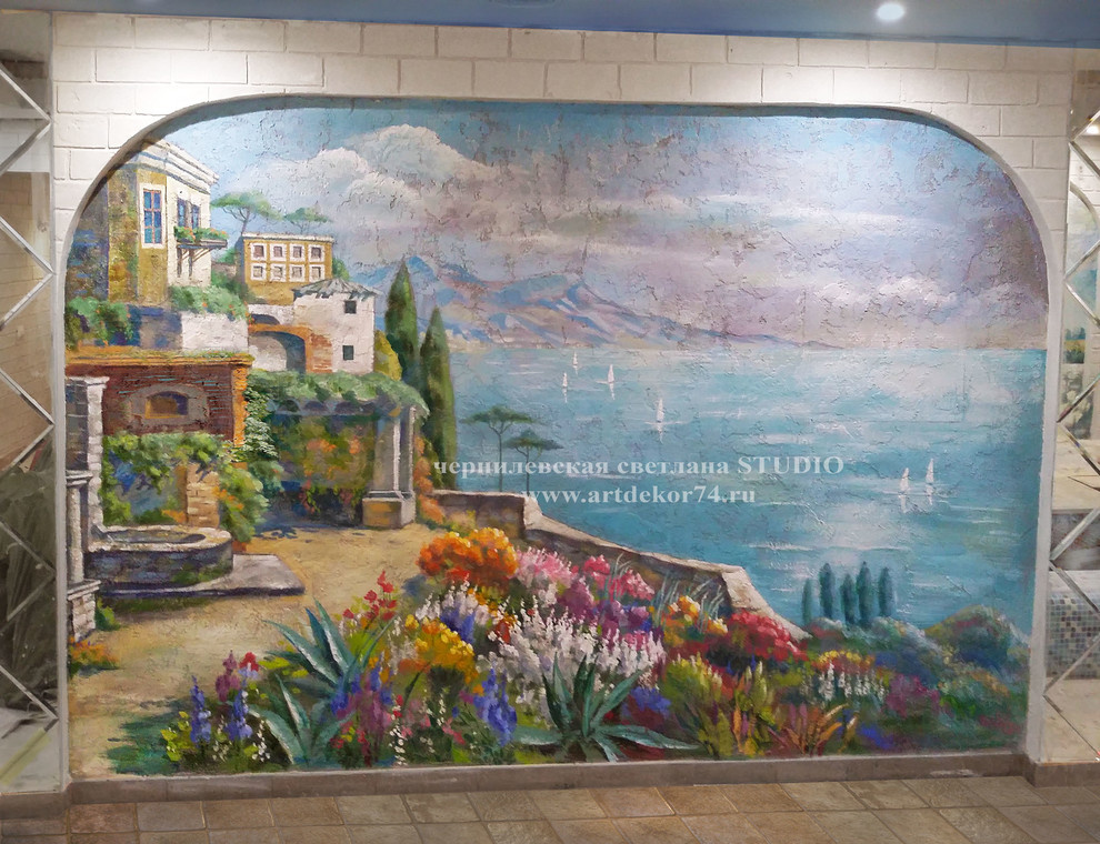 Художественная роспись стен, потолков, мебели. Фрески. Картины.