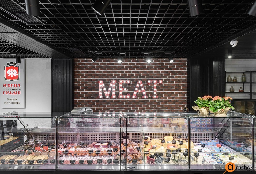 Дизайн фирменного магазина сети «Мясная Гильдия и Gremio de la carne»