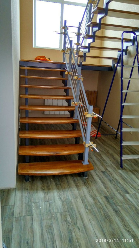 Проект лестница на металлокаркасе