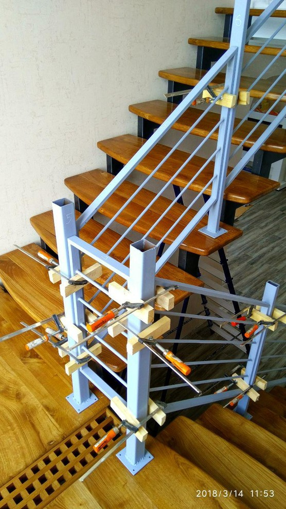 Проект лестница на металлокаркасе