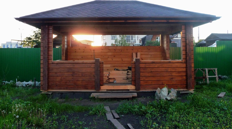 Беседка из профилированного бруса