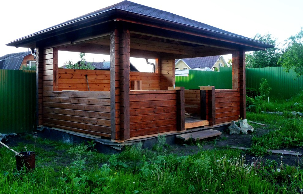 Обложка проекта: Беседка из профилированного бруса