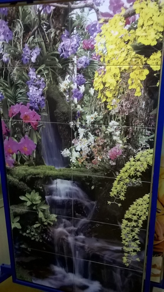 Фотоплитка в интерьере.