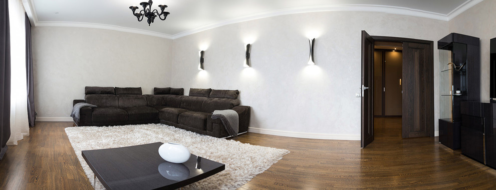 Гостиная в контрастных тонах