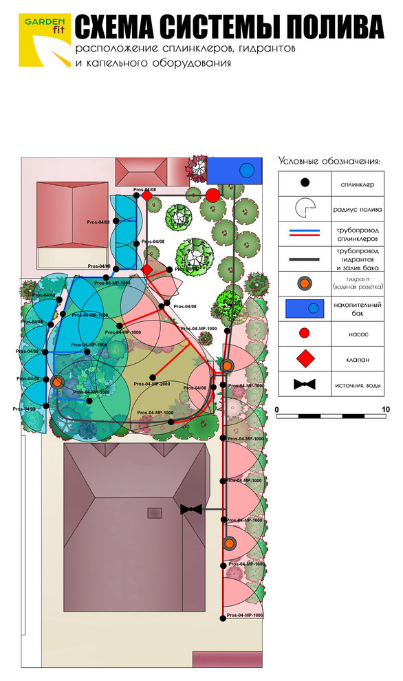 Проект автополива 14 соток. №3