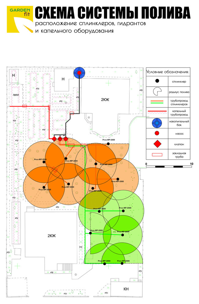 Проект автополива 15 соток. №2