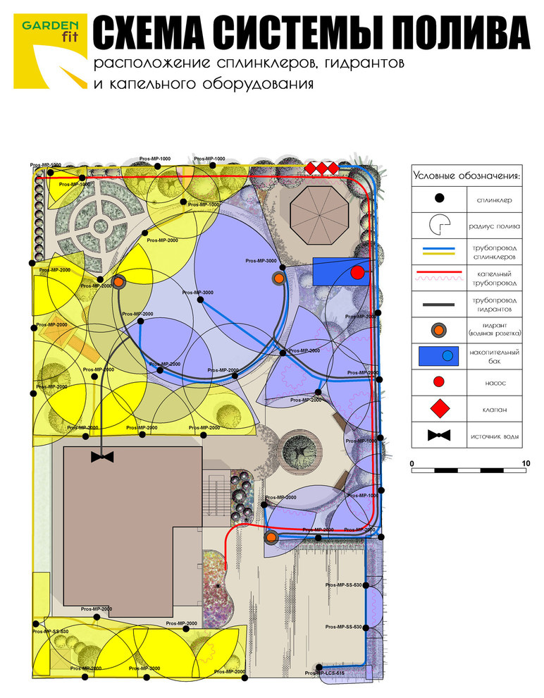 Проект автополива 13 соток