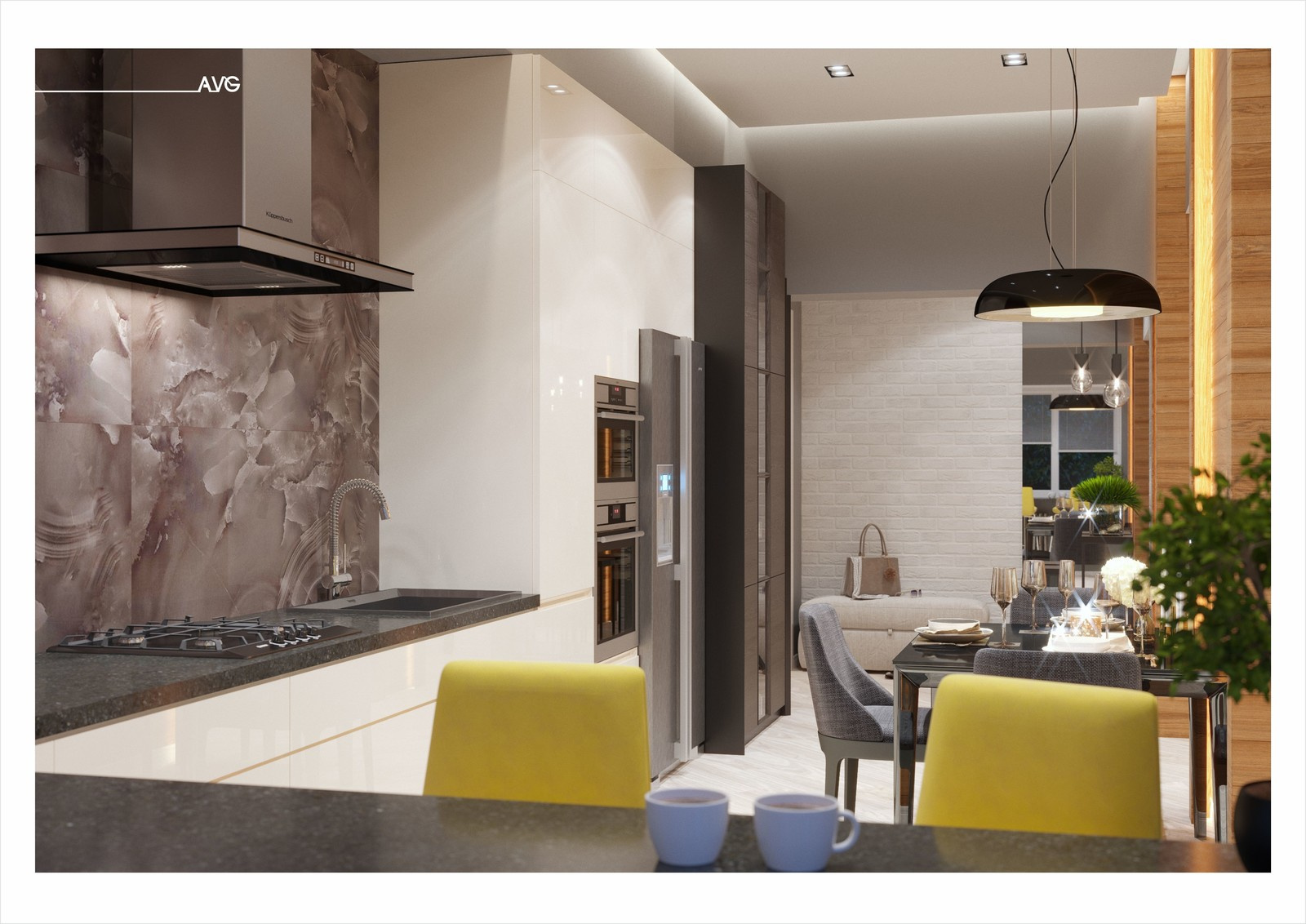 Wood & stone / интерьеры загородного дома