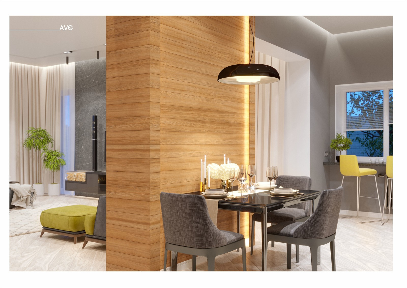 Wood & stone / интерьеры загородного дома