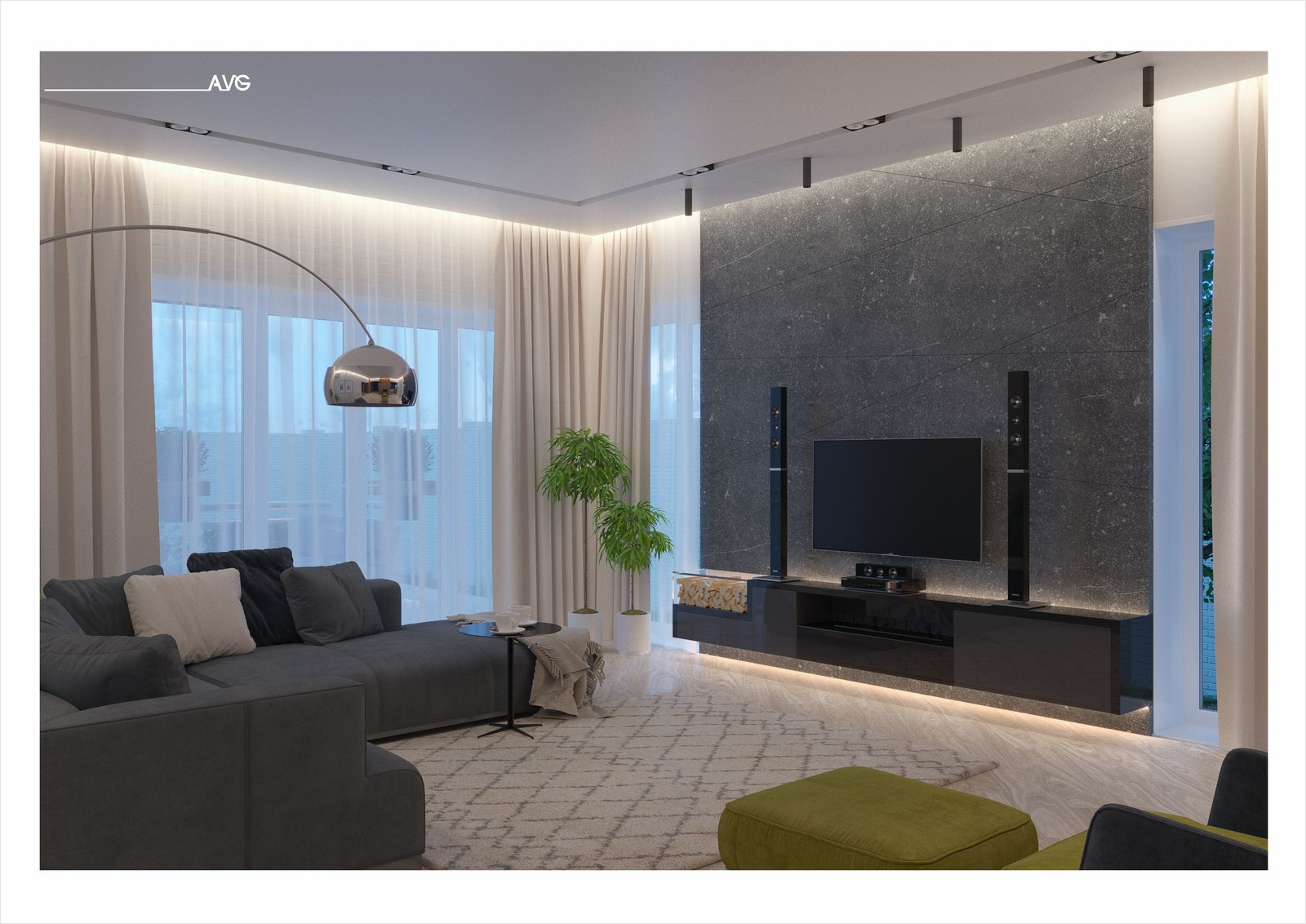 Wood & stone / интерьеры загородного дома