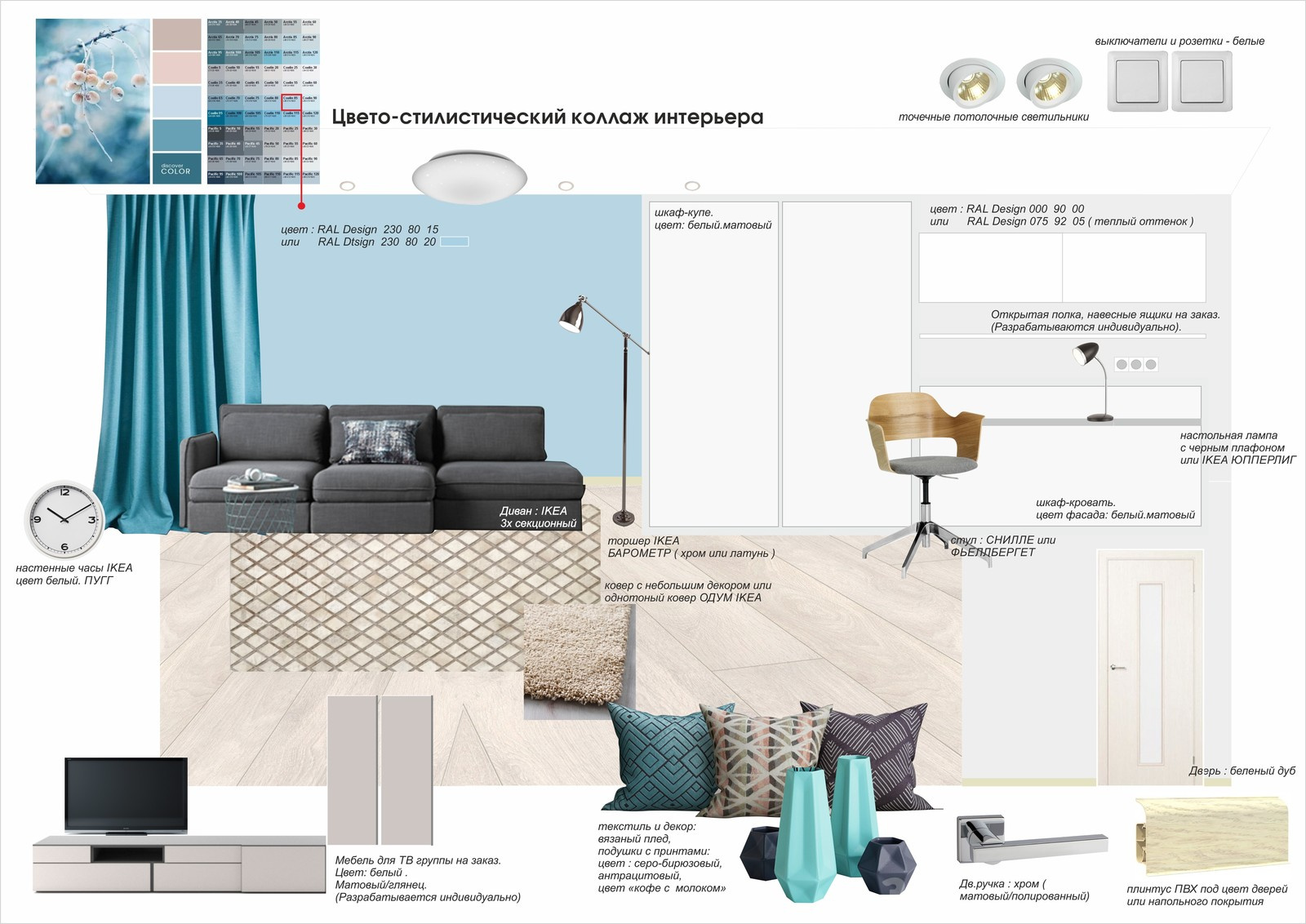 Консультация дизайнера или mood board