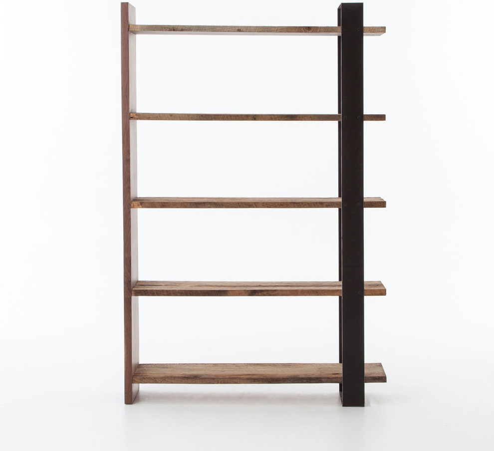 Деревянный стеллаж в стиле Лофт