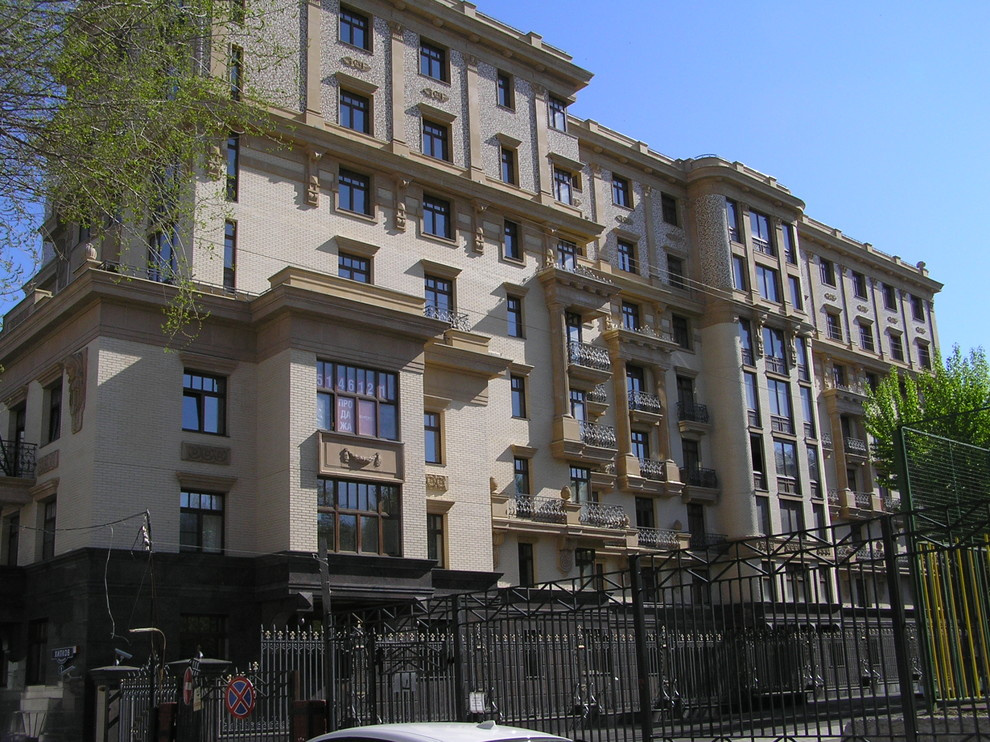 Фасад ЖК "Остоженка Парк Палас"