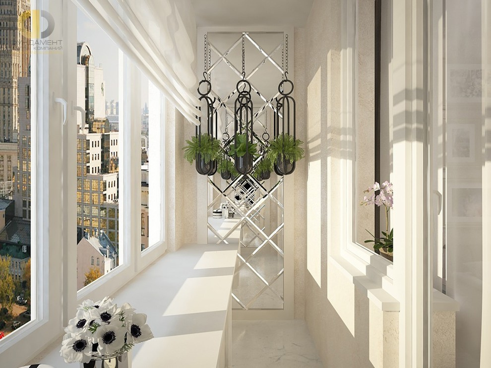 Современный дизайн трехкомнатной квартиры 105 кв. м с элементами классики