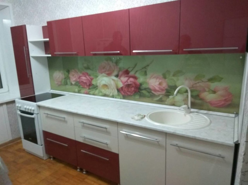 Кухни Розовый матрикс