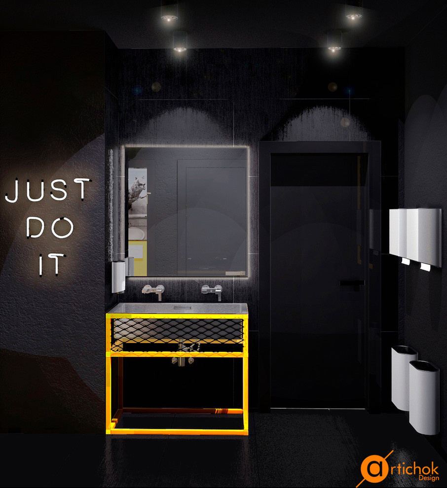 Дизайн санузла в индустриальном стиле