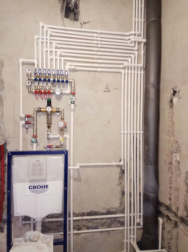 Монтаж системы водоснабжения