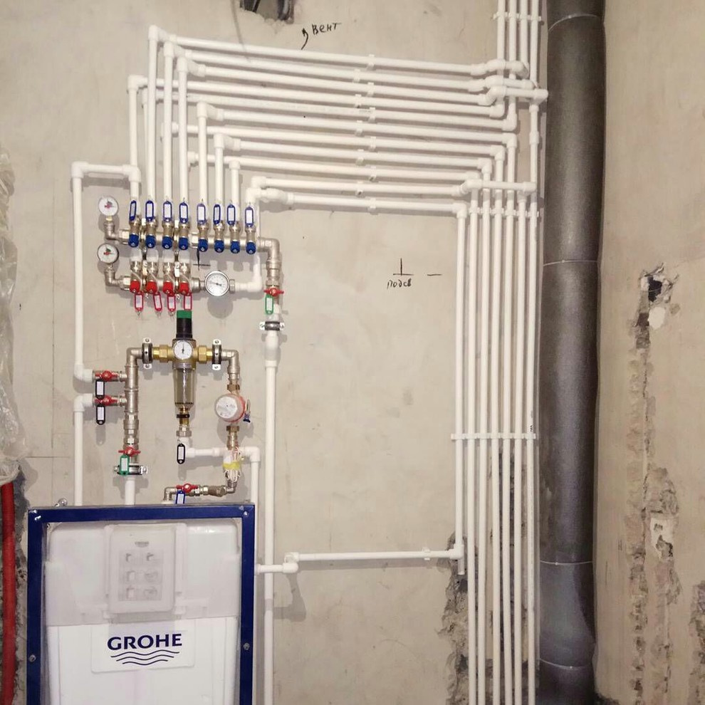 Монтаж системы водоснабжения