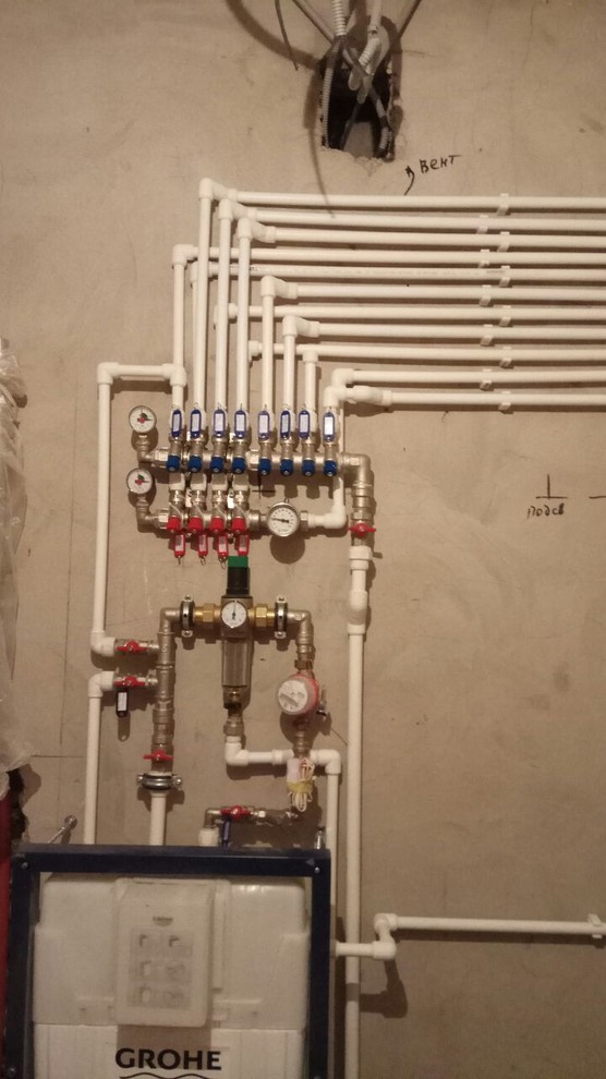 Монтаж системы водоснабжения