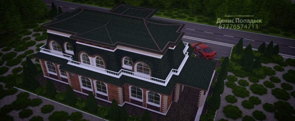 Обложка проекта: Дизайн проект здания (для кафе-кондитерской) экстерьер (фасад)