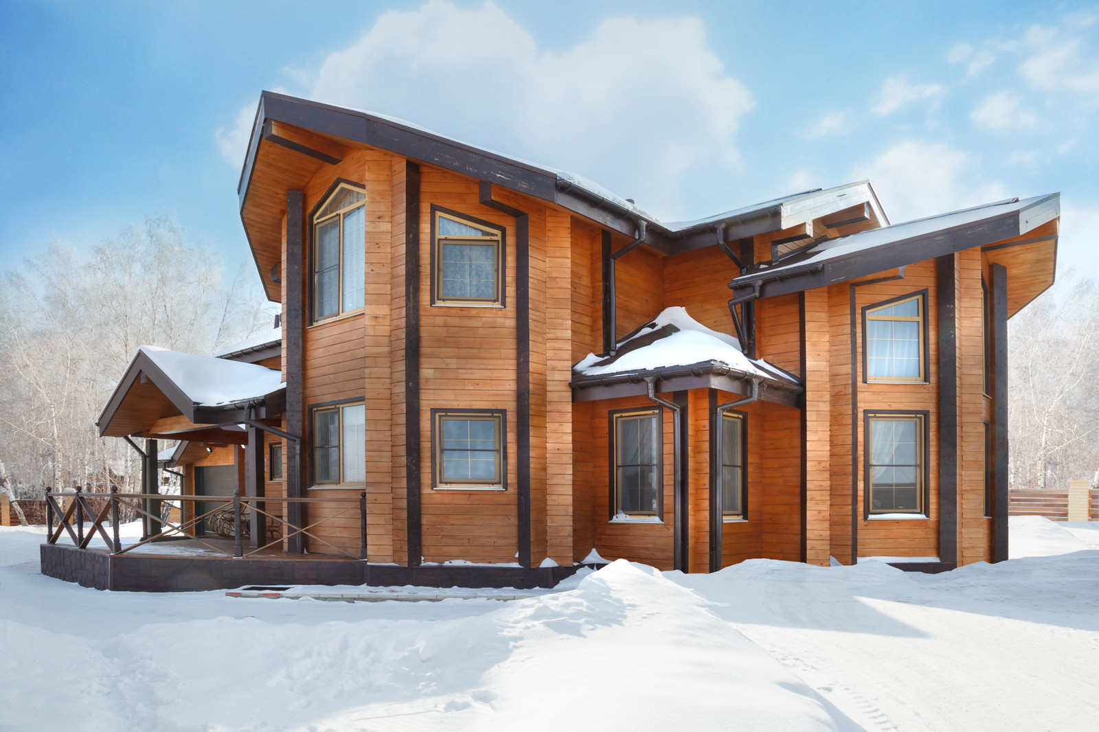 Дома и беседки из клееного бруса