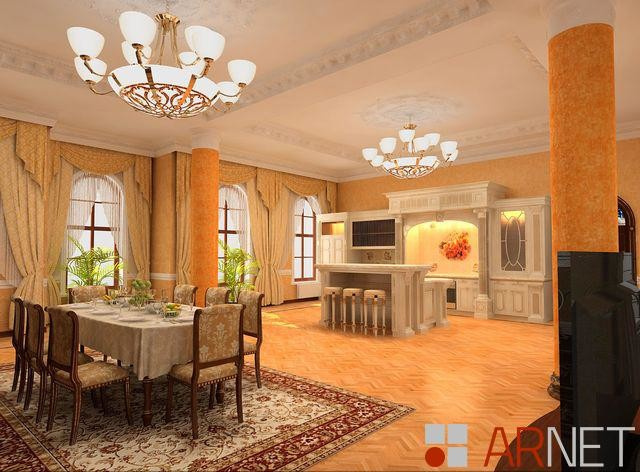 Палитра для великолепия, Интерьер дома 620 кв.м.