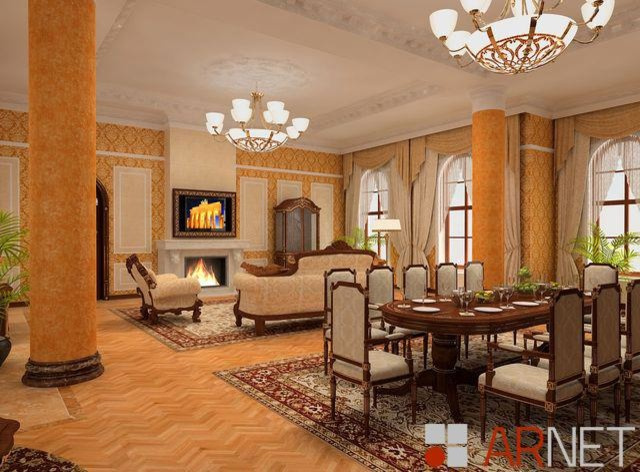 Палитра для великолепия, Интерьер дома 620 кв.м.