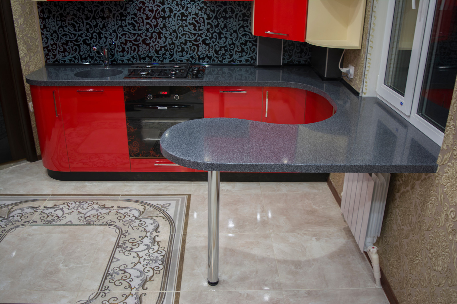 Кухня "Изогнутые линии"