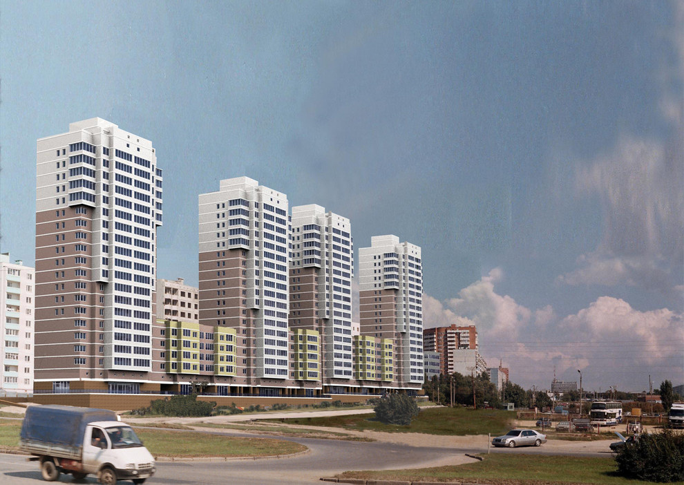 Обложка проекта: Многоэтажные жилые дома с объектами общественного назначения