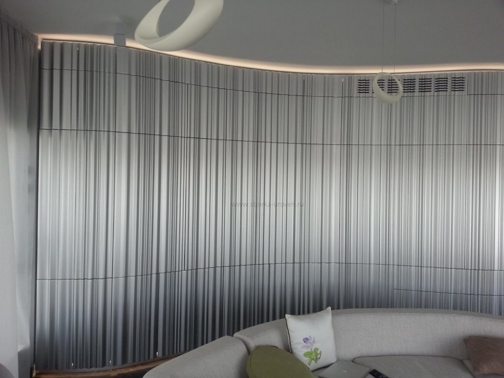 Монтаж композиции шкафов со стеновыми панелями