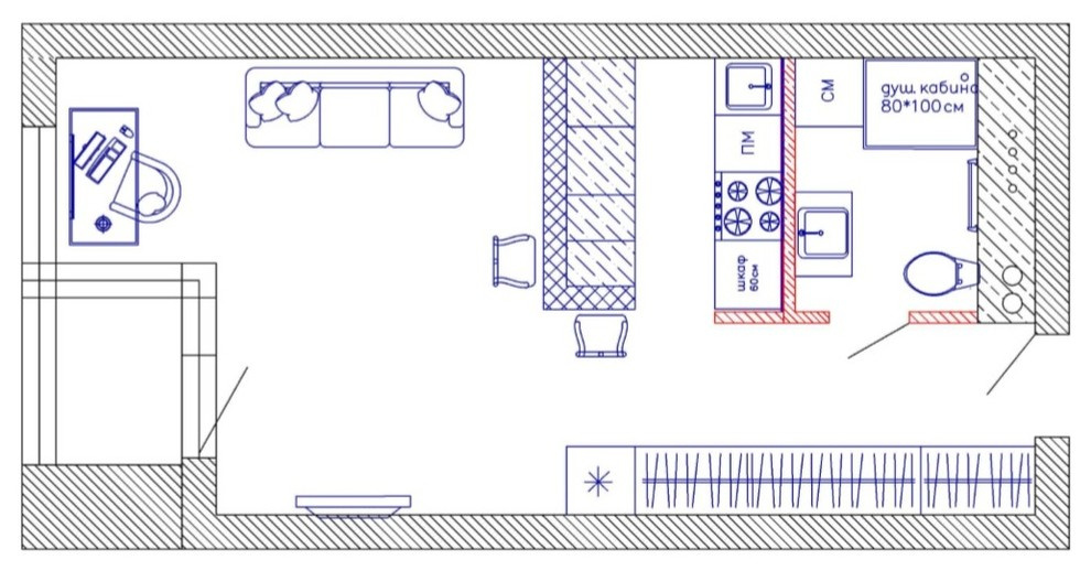 Студия в стиле Andrew Martin