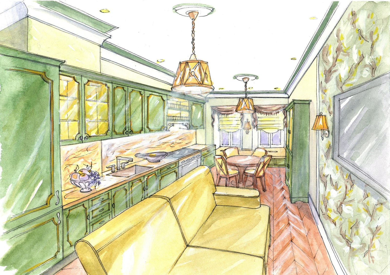 Эскизы Квартиры в Петербурге