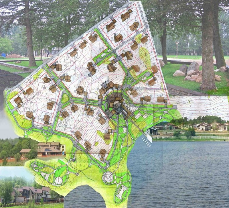 Коттеджный посёлок "Яхромскин Горки-2" с разработкой индивидуальных жилых домов.